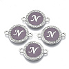 Alloy Enamel Links Connectors ENAM-TAC0003-01S-01N-1