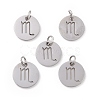 Non-Tarnish 304 Stainless Steel Charms STAS-Q201-T445-8S-2