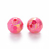 Opaque Acrylic Beads X-TACR-S154-10F-2