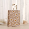 Daisy Flower Printed Paper Gift Tote Bags with Handles PW-WG2A41C-01-1