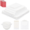 100Pcs 5 Styles Rectangle and Square Double-Sided EPE Foam Resealable Bags ABAG-BC0001-75-1
