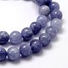 Natural White Jade Imitation Aquamarine Beads Strands G-F364-15-8mm-3