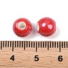 Glazed Porcelain Round Beads X-PORC-S489-8mm-14-2