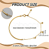 2Pcs 2 Colors Stainless Steel Cable Chain Link Bracelets BJEW-GO0002-02-2