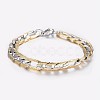 Men's 304 Stainless Steel Figaro Chain Bracelets X-BJEW-I238-11A-1