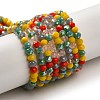 Glass Beads Strands EGLA-A034-M4mm-44-1