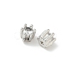 Brass Micro Pave Cubic Zirconia Beads KK-D386-09P-03-2
