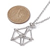 Stainless Steel Macrame Pouch Empty Stone Holder for Pendant Necklace Making NJEW-JN04532-02-5