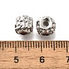 Brass Micro Pave Cubic Zirconia Beads KK-M318-39P-01-2
