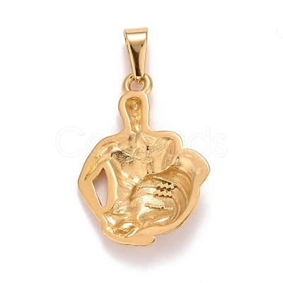 Ion Plating(IP) 304 Stainless Steel Pendants STAS-D165-14G-01-1