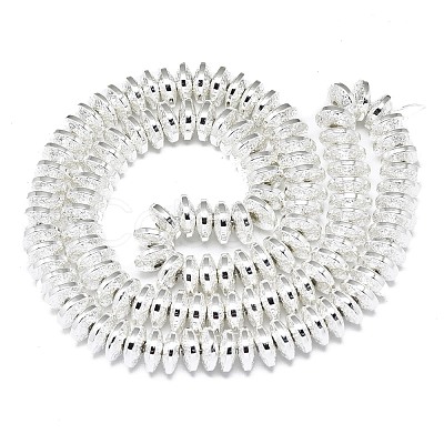 Electroplate Non-magnetic Synthetic Hematite Beads Strands G-S372-001-01S-1