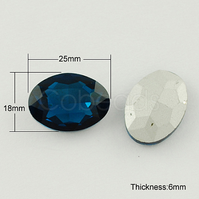 Glass Pointed Back Rhinestone RGLA-Q011-18x25mm-16-1