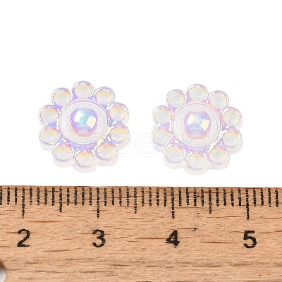 UV Plating Acrylic Cabochons OACR-H121-01E-1