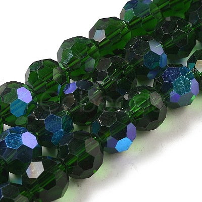 Electroplate Transparent Glass Beads Strands LS-EGLA-A035-T10mm-L10-1
