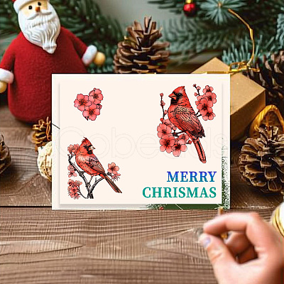 Flower Custom PVC Stamps DIY-WH0582-0047-1