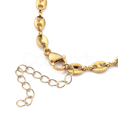 304 Stainless Steel Coffee Bean Chain Necklaces NJEW-JN03046-1
