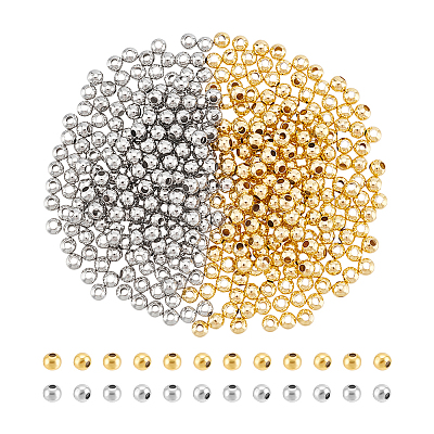 Rack Plating Brass Beads KK-UN0003-16A-1