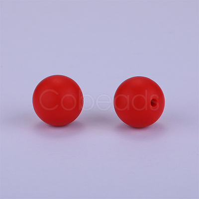 Round Silicone Focal Beads SI-JX0046A-52-1