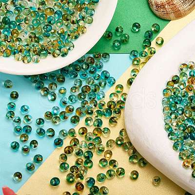 45G Transparent Baking Paint Glass Seed Beads SEED-SZ0001-028C-1