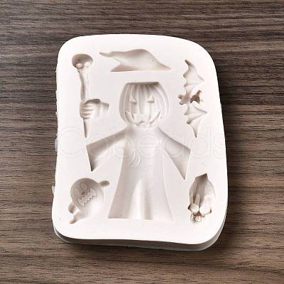 DIY Halloween Ornament Food Grade Silicone Statue Molds DIY-G054-A01-1