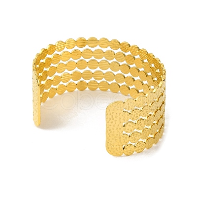 PVD Vacuum Plating 304 Stainless Steel Bangles for Women BJEW-B104-06G-1