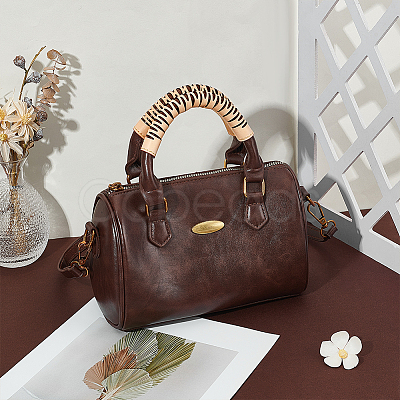 Cowhide Bag Handle Protective Sleeves AJEW-WH0766-80B-1