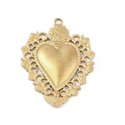304 Stainless Steel Pendants STAS-D366-05C-G-1