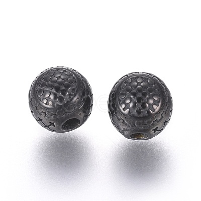 304 Stainless Steel Beads STAS-G204-48B-1