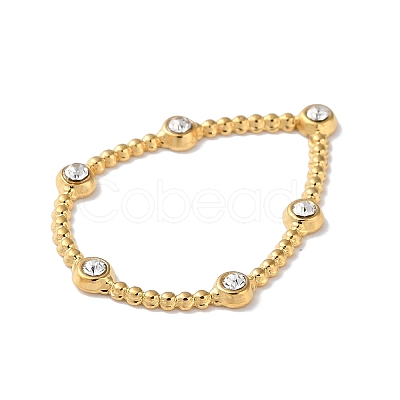 Golden 304 Stainless Steel Rhinestonet Pendants LS-STAS-Q312-02C-G-1