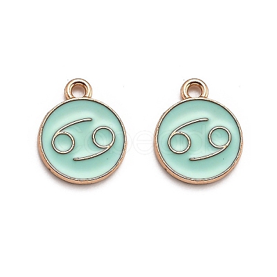 Alloy Enamel Pendants ENAM-S124-01A-15D-1