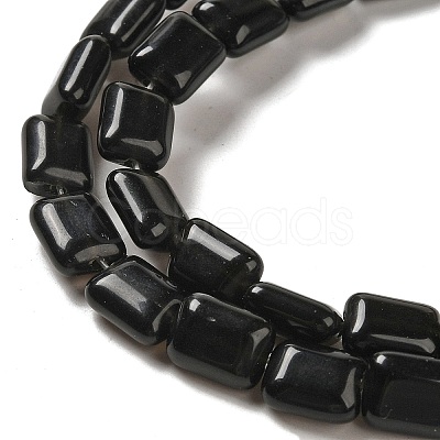 Natural Obsidian Beads Strands G-G085-A26-01-1