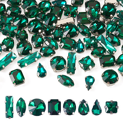 80Pcs 8 Styles Sew on Rhinestone RGLA-TA0001-11A-1