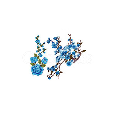 2Pcs 2 Styles Polyester Patches PATC-GA0001-34-1