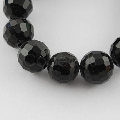 Transparent Glass Bead Strands GLAA-R095-8mm-08-1