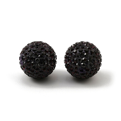Grade A Rhinestone Pave Disco Ball Beads RB-Q105-1-1