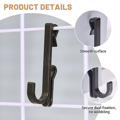 Plastic Mesh Sheet Hook FIND-WH0149-32A-02-1