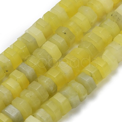 Natural Lemon Jade Beads Strands G-G317-A14-3x6mm-1