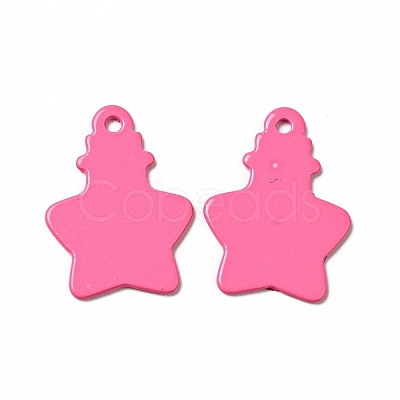 Spray Painted 201 Stainless Steel Pendants STAS-G304-02C-1