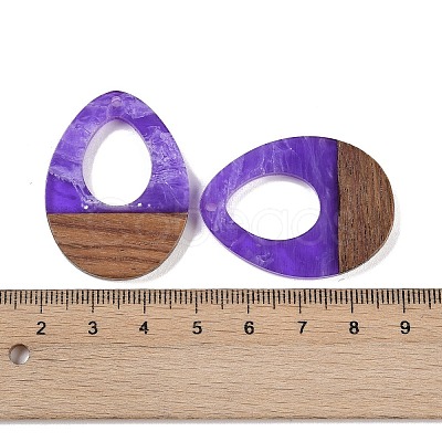 Resin & Wood Pendants WOOD-F015-17A-1