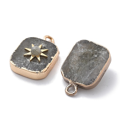 Natural African Turquoise(Jasper) Sun Pendants STAS-R130-73G-1