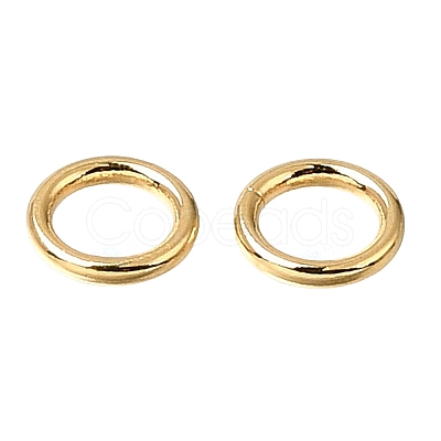 Brass Closed Jump Rings KK-CBA1A60-06D-G-1