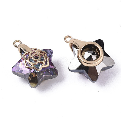 Electroplate Glass Pendants LS-X-EGLA-N005-003C-1