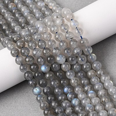 Natural Labradorite Round Bead Strands G-M263-B-03-1