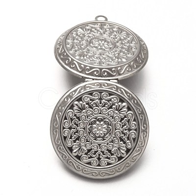 Tarnish Resistant 316 Stainless Steel Locket Pendants STAS-P268-10P-1