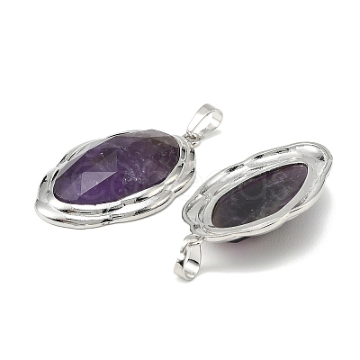 Natural & Synthetic Mixed Stone Faceted Pendants G-D102-02P-1