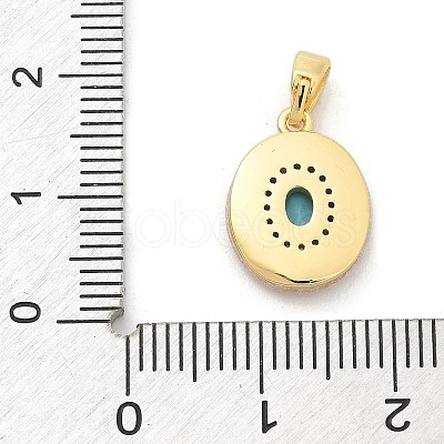 Brass Micro Pave Cubic Zirconia Pendents KK-M303-02G-06-1