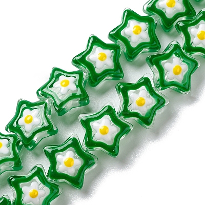 Transparent Glass Beads Strands LAMP-K037-07A-1