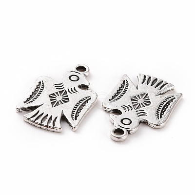 Tibetan Style Alloy Thunderbird Pendants FIND-E019-01AS-1