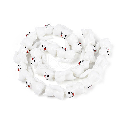 Handmade Bumpy Lampwork Beads Strands LAMP-Q031-003A-1