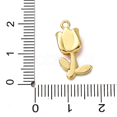 Brass Enamel Pendants KK-C119-19A-01-1